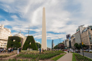 Resa till Argentine Buenos Aires Plaza de la República,